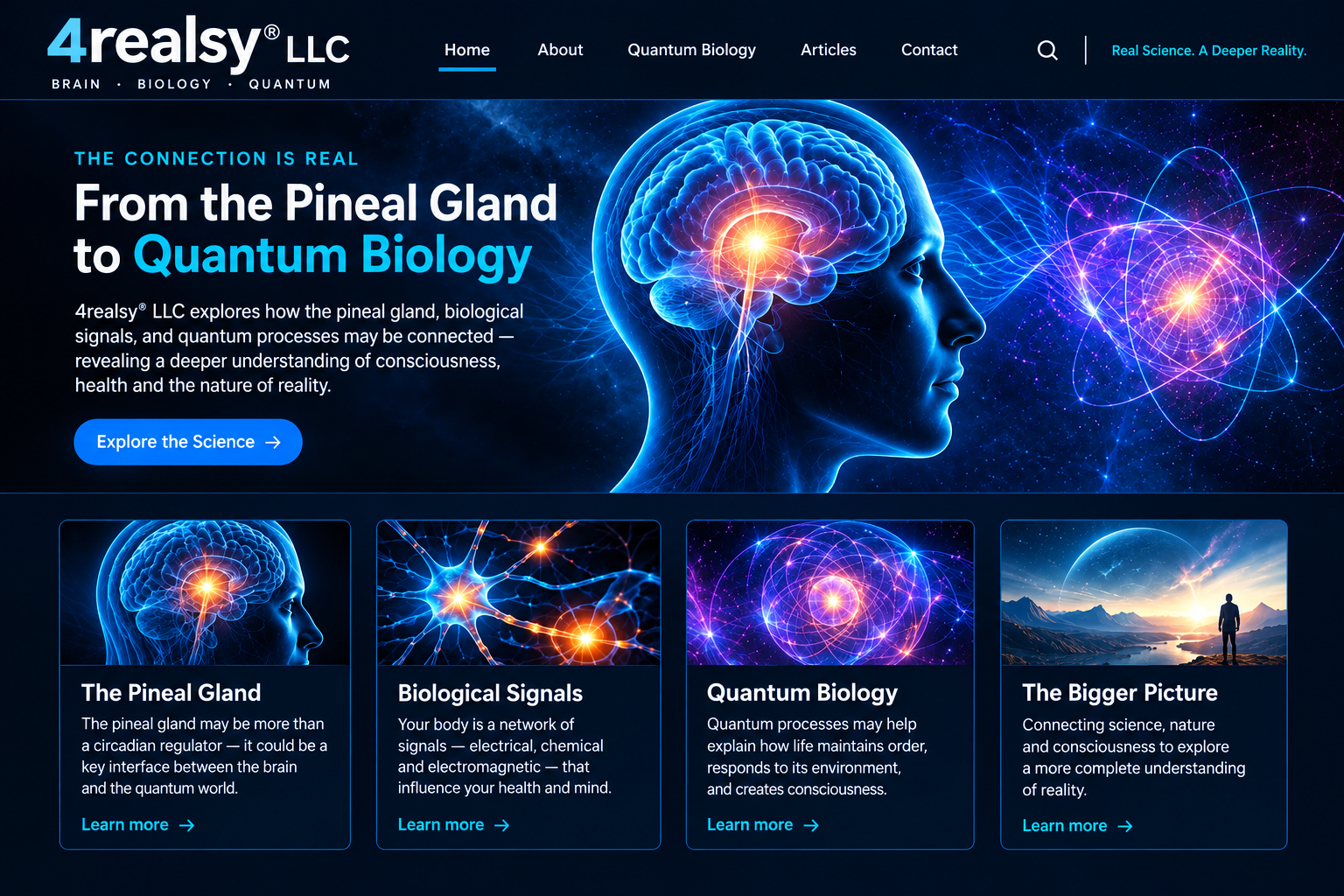 4realsy research priority: pineal signals, quantum biology, and quantum sonification